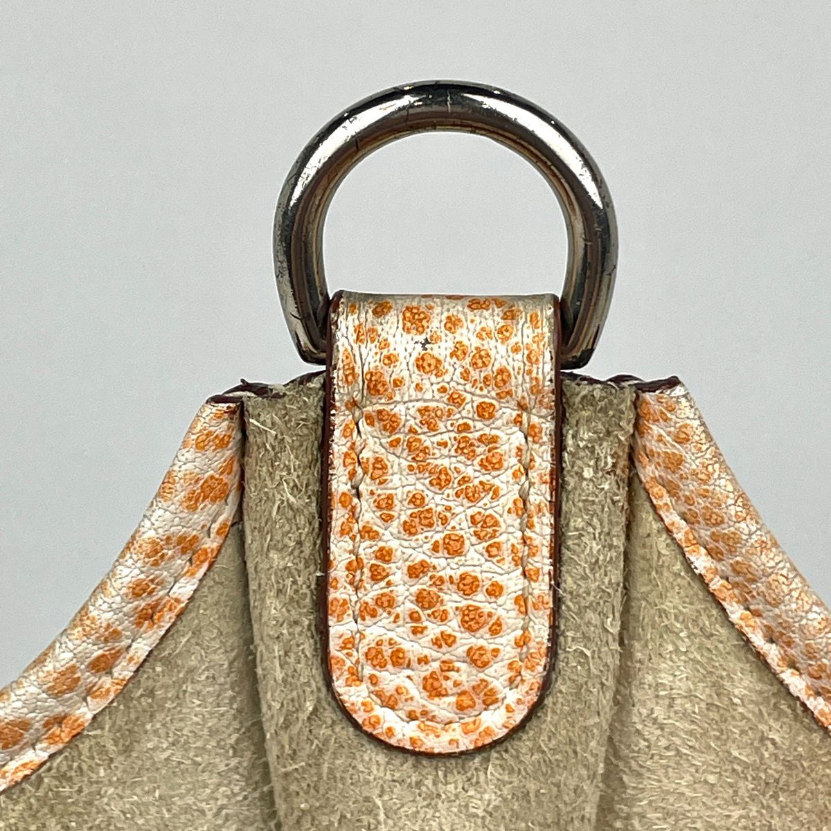 Hermes Evelyne 1 PM Logo Shoulder Bag Dalmatian Buffalo Kippa — view 8