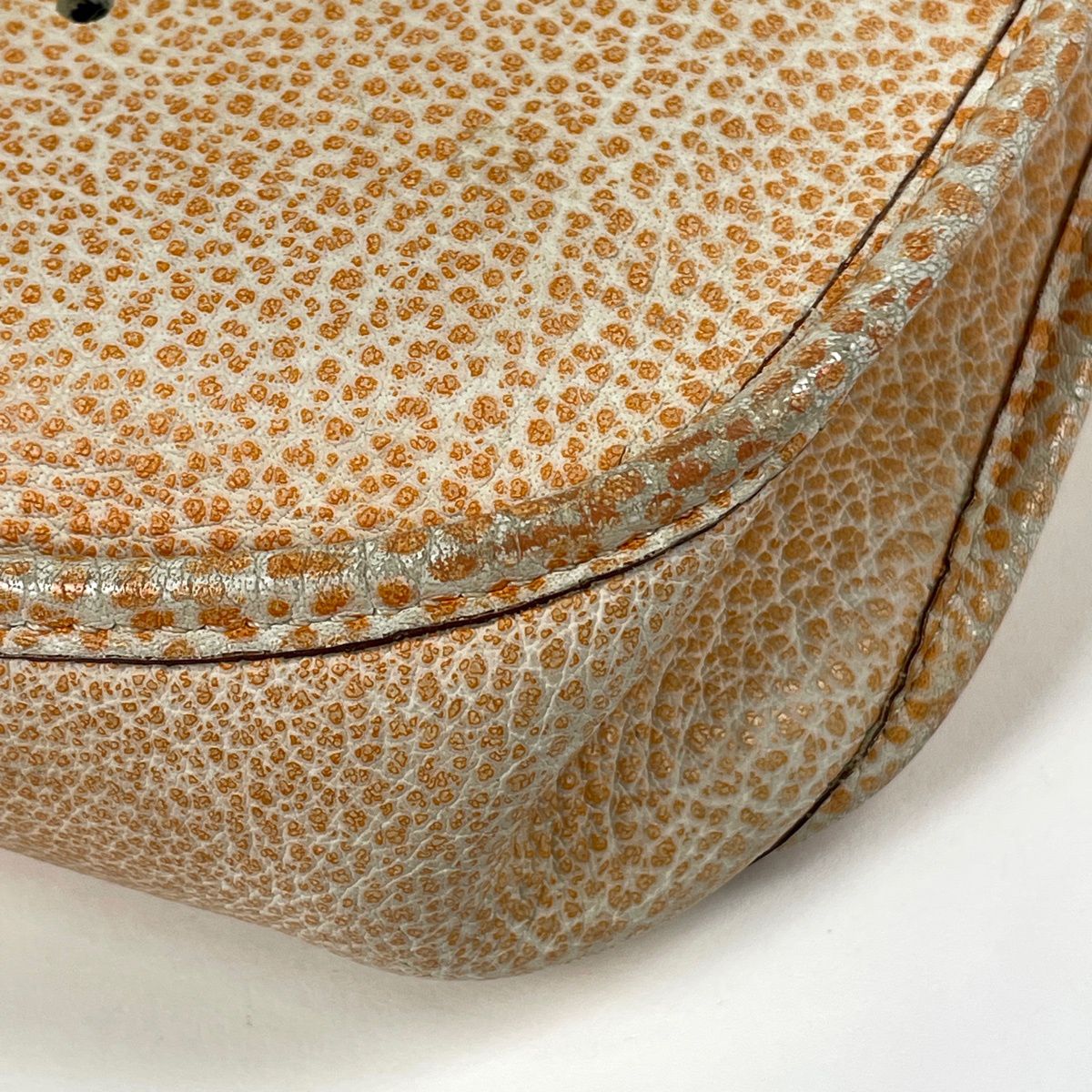 Hermes Evelyne 1 PM Logo Shoulder Bag Dalmatian Buffalo Kippa — view 3