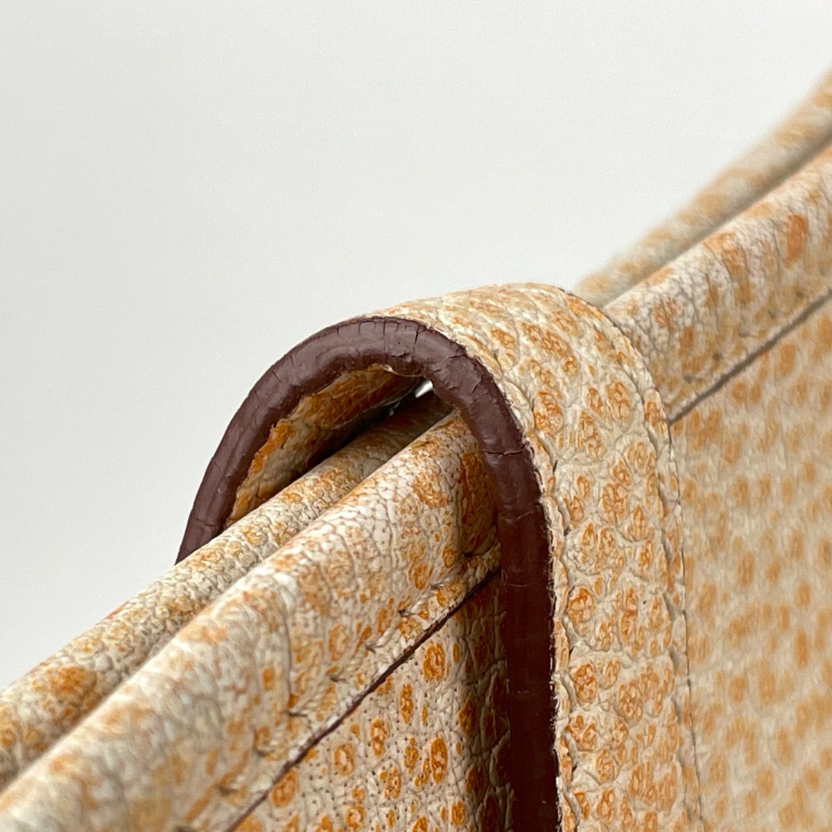 Hermes Evelyne 1 PM Logo Shoulder Bag Dalmatian Buffalo Kippa — view 5