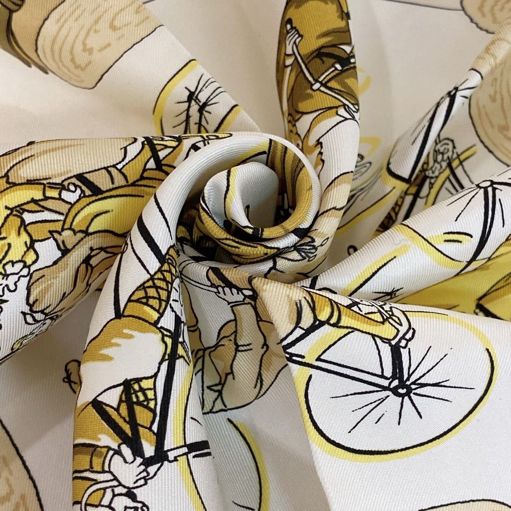 Hermes Carre 90 Les Becanes Bicycle Scarf