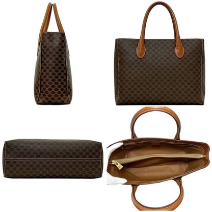 Celine Tote Brown Macadam Handbag Leather MC 97 — view 2