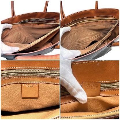 Celine Tote Brown Macadam Handbag Leather MC 97 — view 3