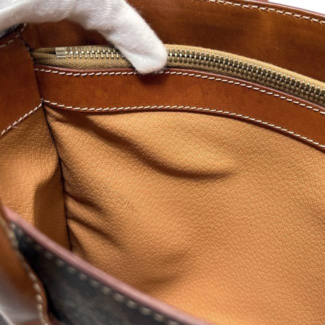 Celine Tote Brown Macadam Handbag Leather MC 97 — view 4