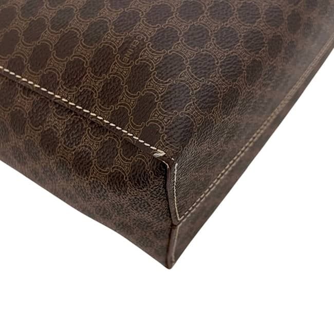 Celine Tote Brown Macadam Handbag Leather MC 97 — view 8