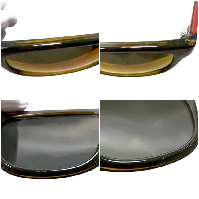 Gucci Sunglasses Mirror Orange Sherry Interlocking G Lens Acetate Eyewear — view 4