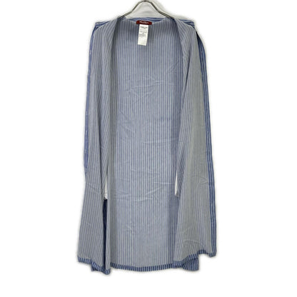 Max Mara Studio Blue Silk Striped Shirt Dress 38 — view 3