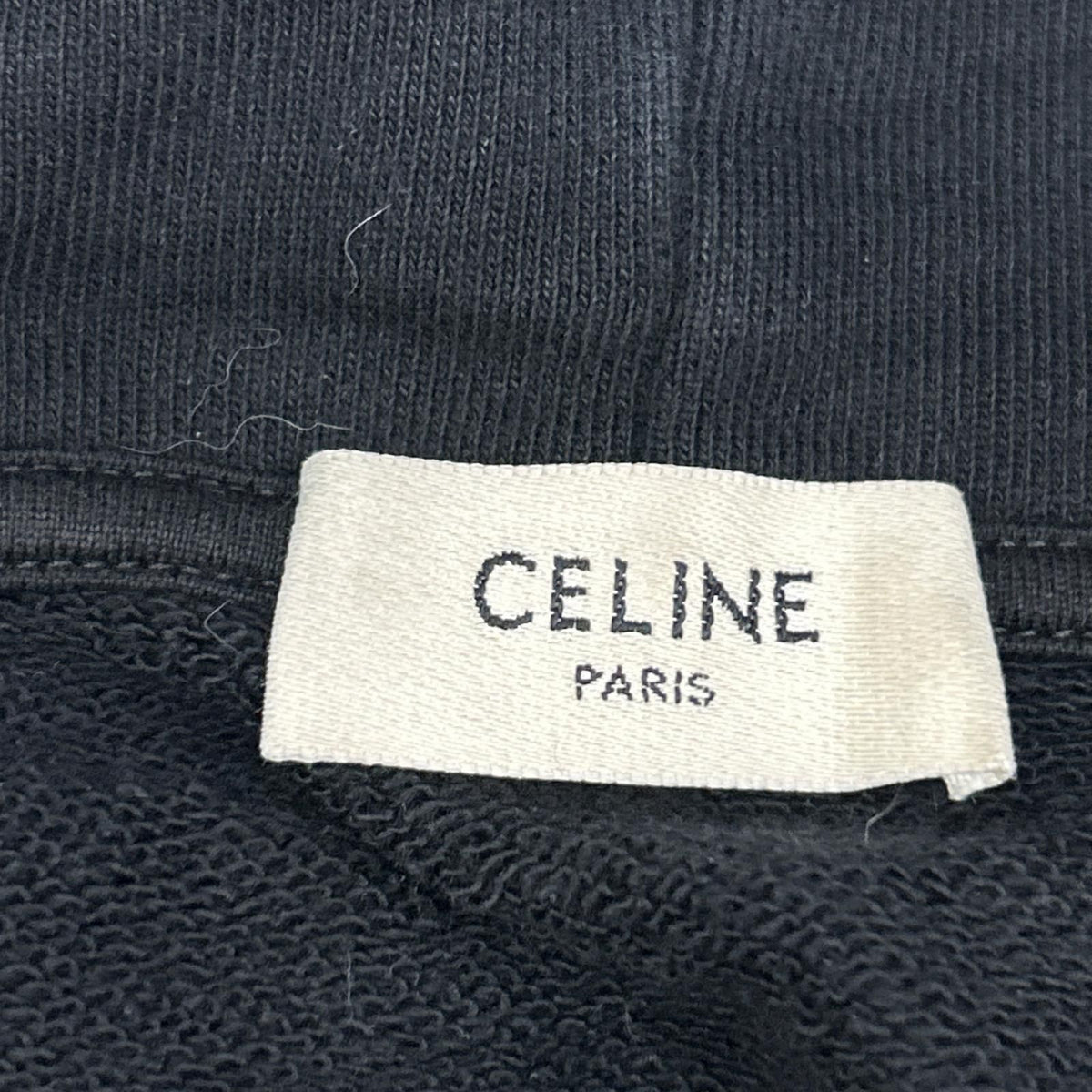 Celine Black Cotton Fleece Loose — view 3
