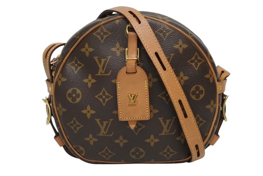 Louis Vuitton Boite Chapeau Soupre MM Shoulder Bag Monogram Brown Vachetta