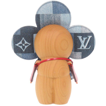 Louis Vuitton Vivienne Monogram Denim Wood Blue Object Shoulder Bag — view 3