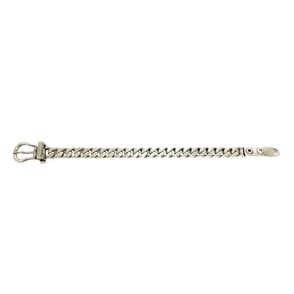 Hermes Vintage Boucles Sellier PM Bracelet 925 Sterling Silver — view 5