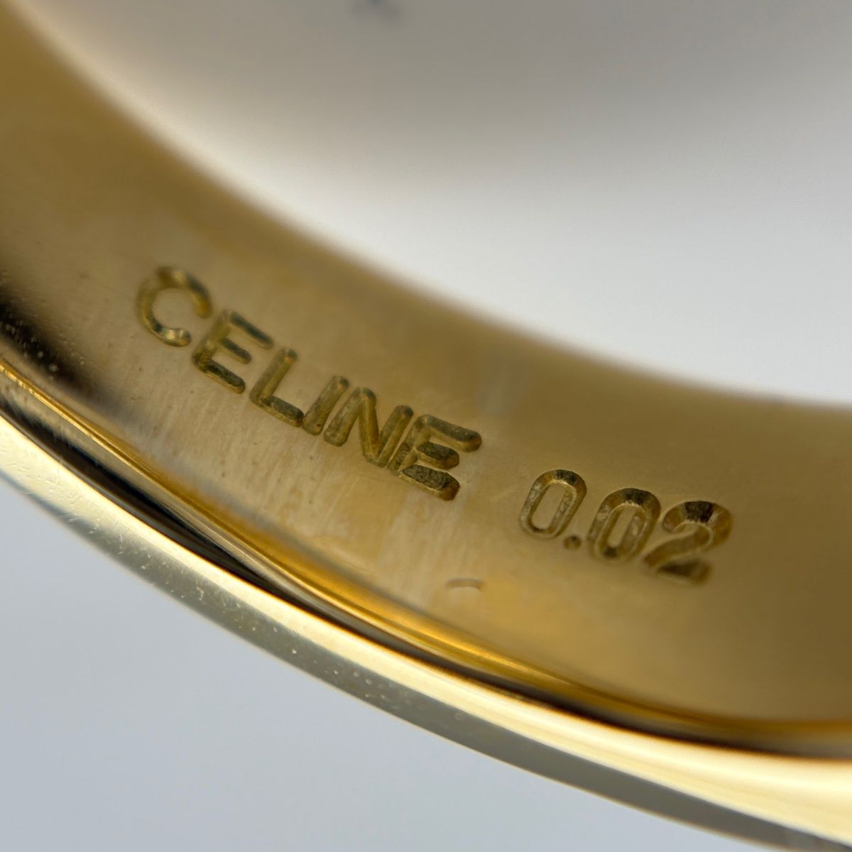 Celine Pave Diamond Ring Yellow Gold — view 8