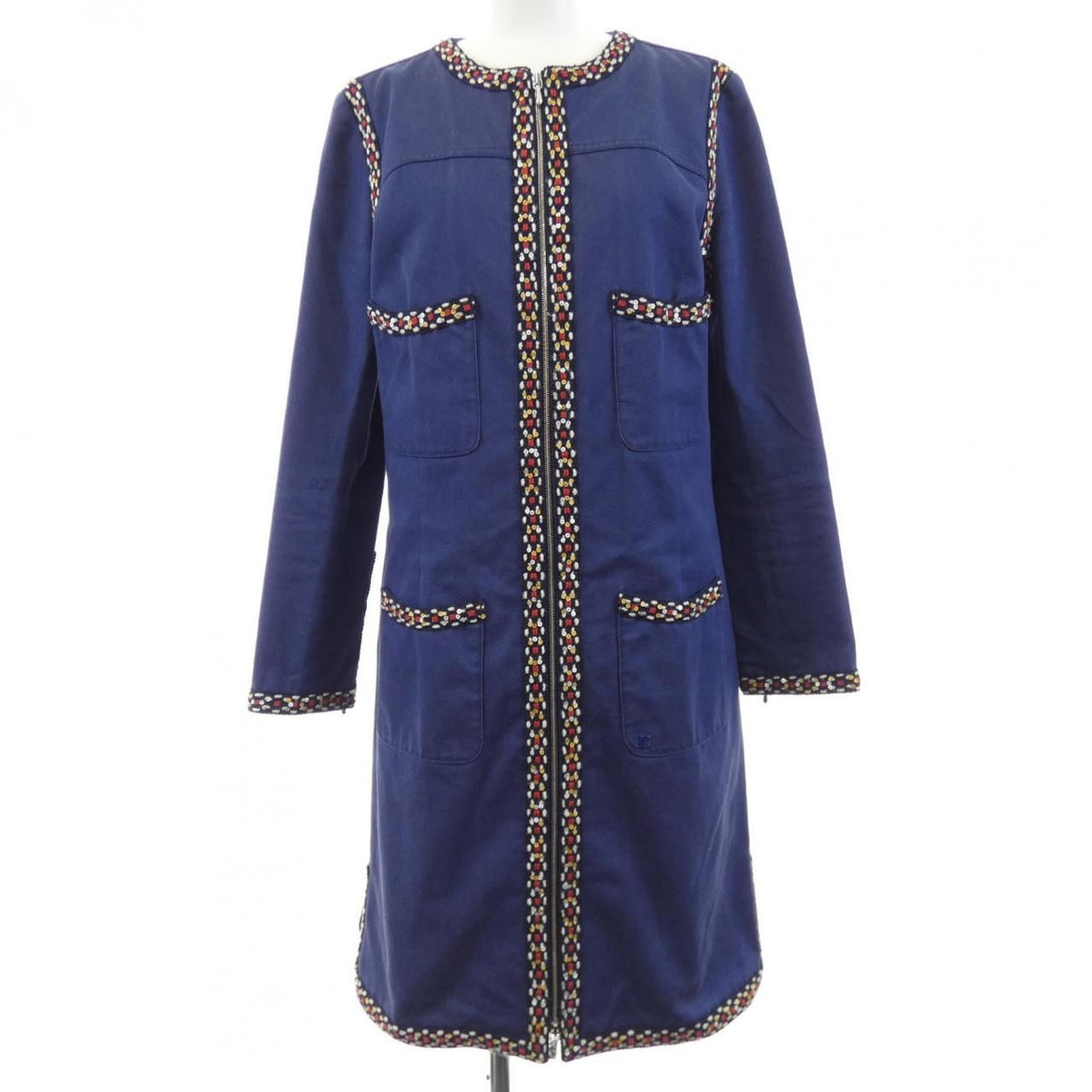Chanel 04A Vintage Coat Navy