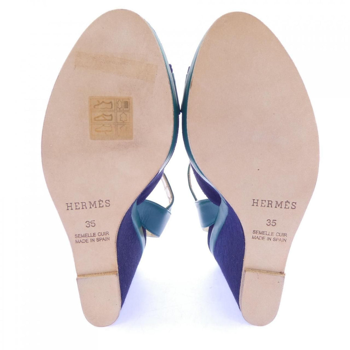 Hermes Sandals Navy — view 4