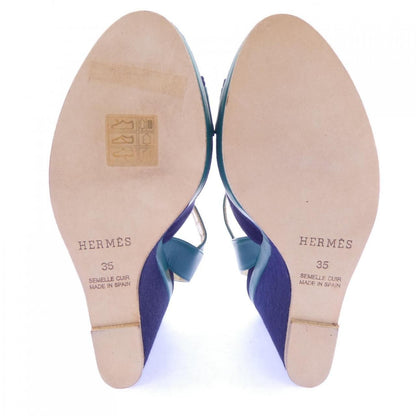 Hermes Sandals Navy — view 4