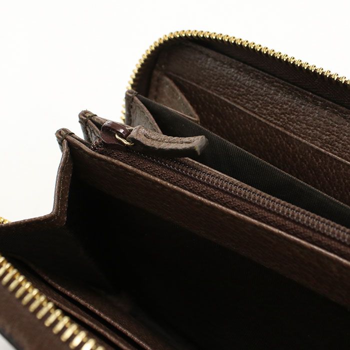 Gucci Zip Around Wallet Ophidia Zip GG Supreme Leather — view 6