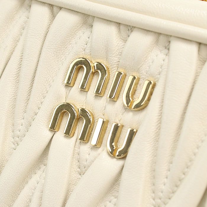 Miu Miu Matelasse Shoulder Bag Lambskin — view 5