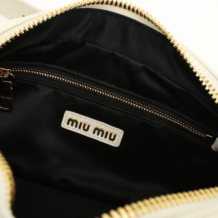 Miu Miu Matelasse Shoulder Bag Lambskin — view 8