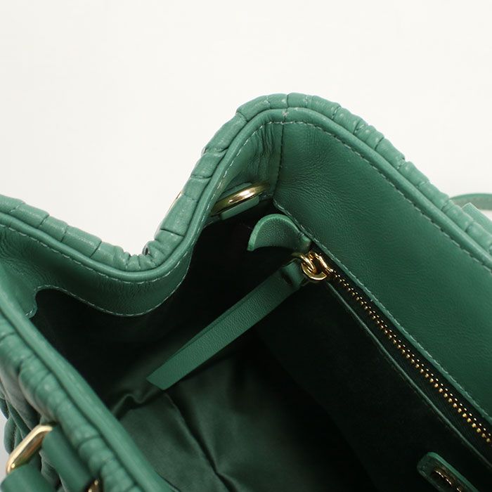 Miu Miu 2-Way Matelasse Tote Bag Lambskin — view 6