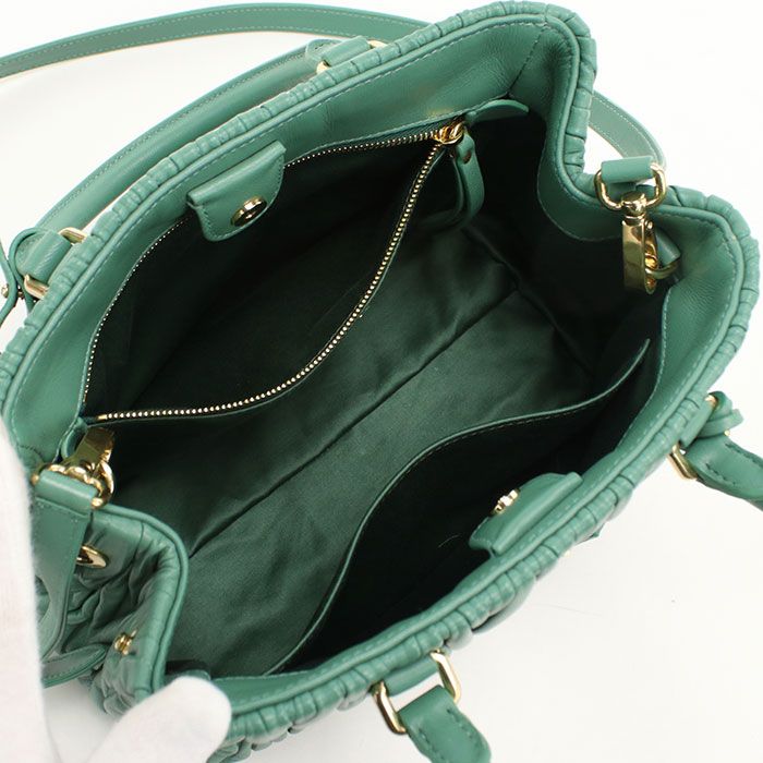 Miu Miu 2-Way Matelasse Tote Bag Lambskin — view 3
