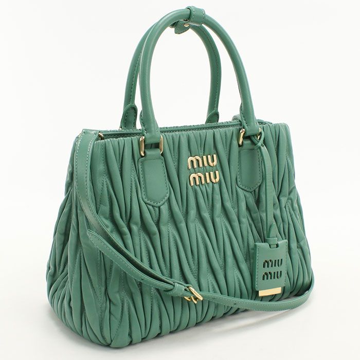 Miu Miu 2-Way Matelasse Tote Bag Lambskin