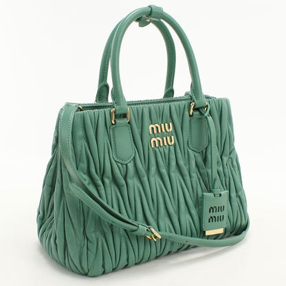 Miu Miu 2-Way Matelasse Tote Bag Lambskin