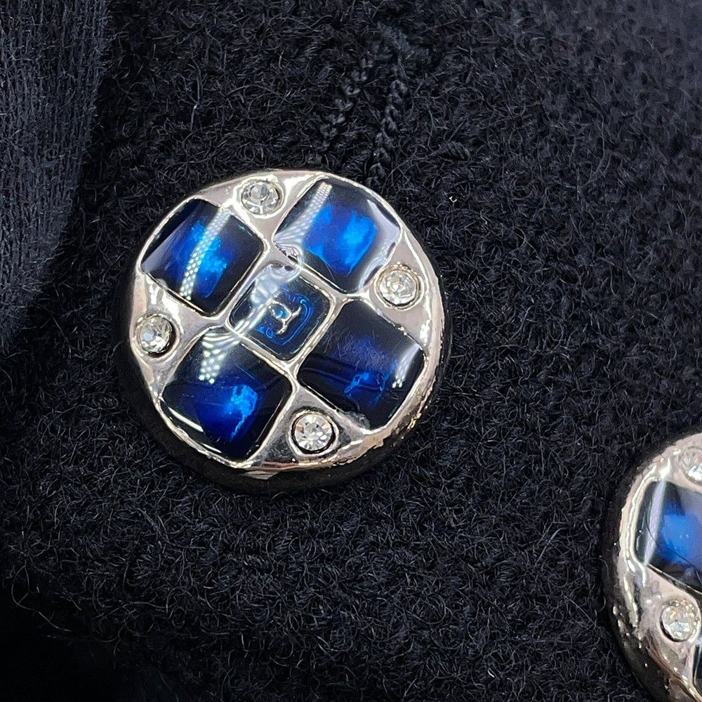 Chanel Jacket Wool 36 Black — view 6