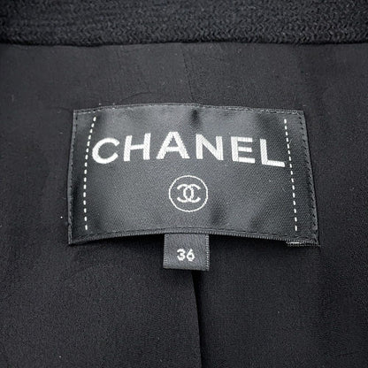 Chanel Jacket Wool 36 Black — view 8