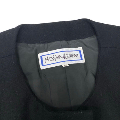 Saint Laurent Wool Short Jacket Puff Sleeves M Black — view 8