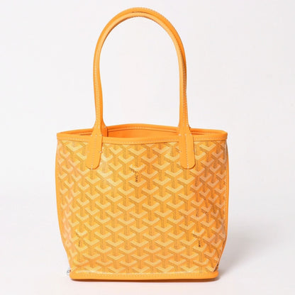 Goyard Angers Mini Tote Yellow Handbag Calfskin Din Canvas — view 2