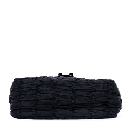 Prada Tessuto Gaufre Chain Bag Black Nylon Canvas — view 6