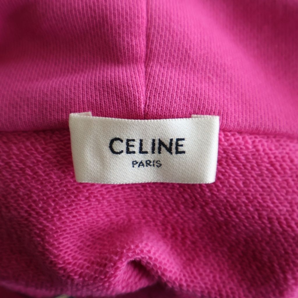 Celine Palm Tree Studded Hoodie Pullover Pink — view 7