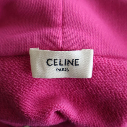 Celine Palm Tree Studded Hoodie Pullover Pink — view 7