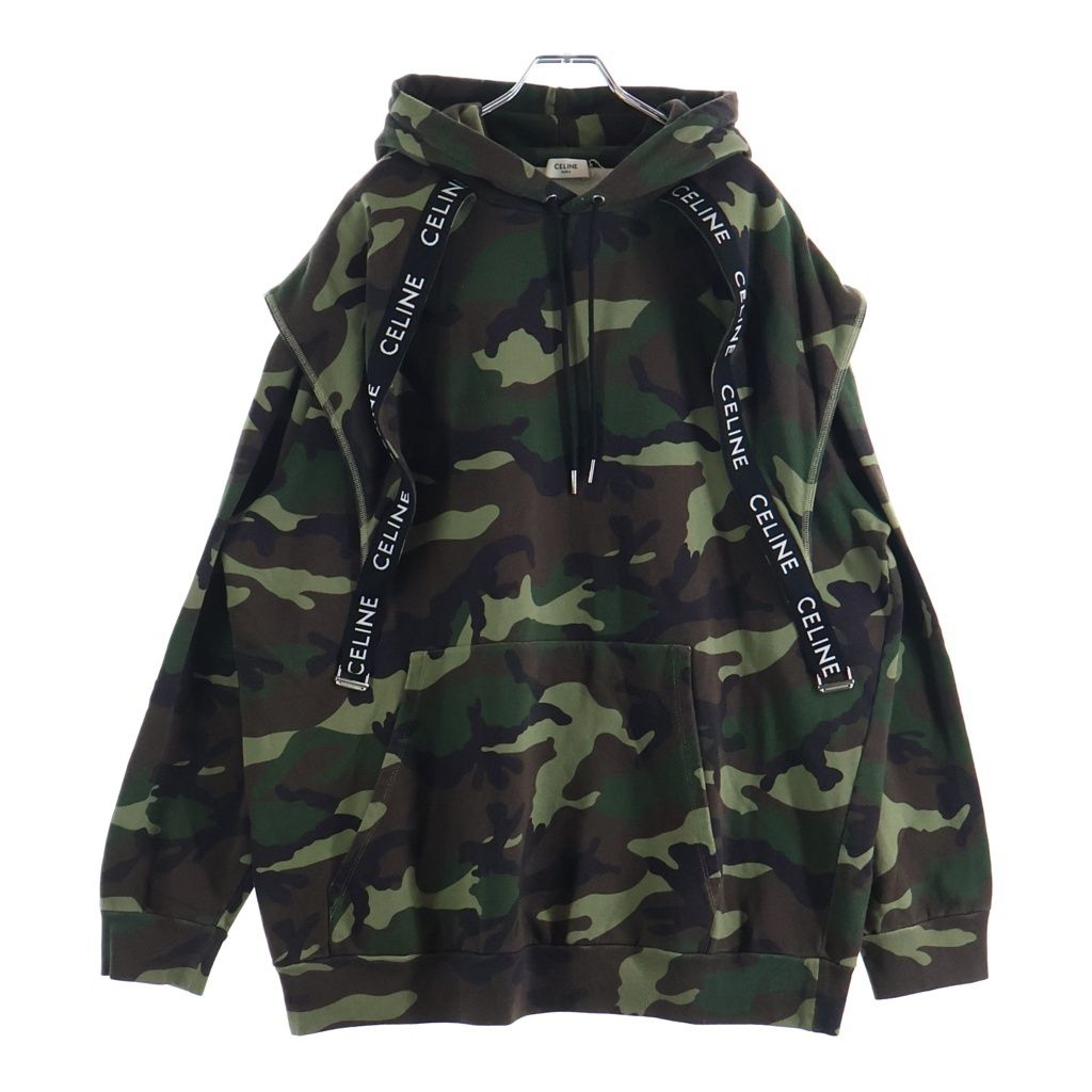 Celine Bands Hoodie Camouflage Pullover