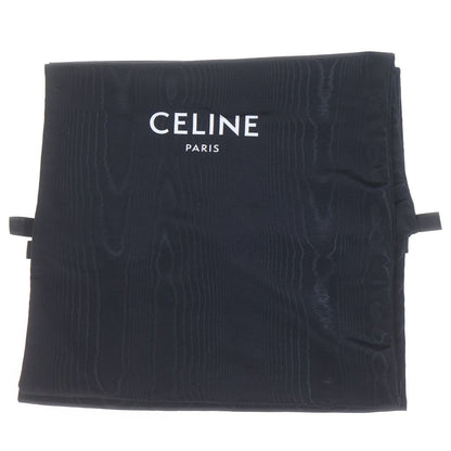 Celine Moon High Rhinestone Decoration Leather Cut Western Boots Black — view 6