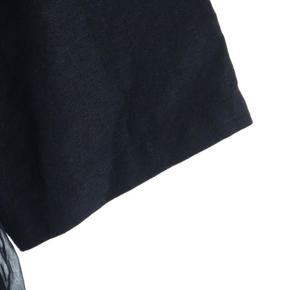 Loewe Linen Orange Belt Coat Black XS — view 5