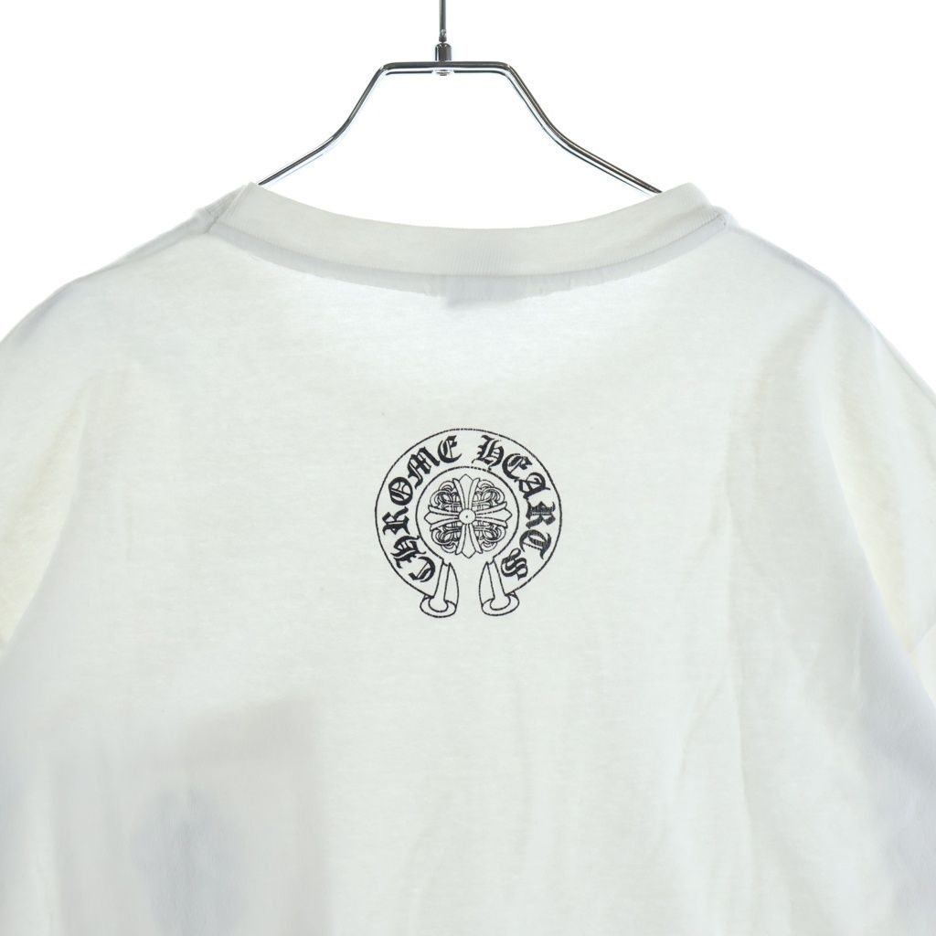 Chrome Hearts Vintage Vine Daga Print Backhorse Shoe Short Sleeve T-Shirt White — view 4