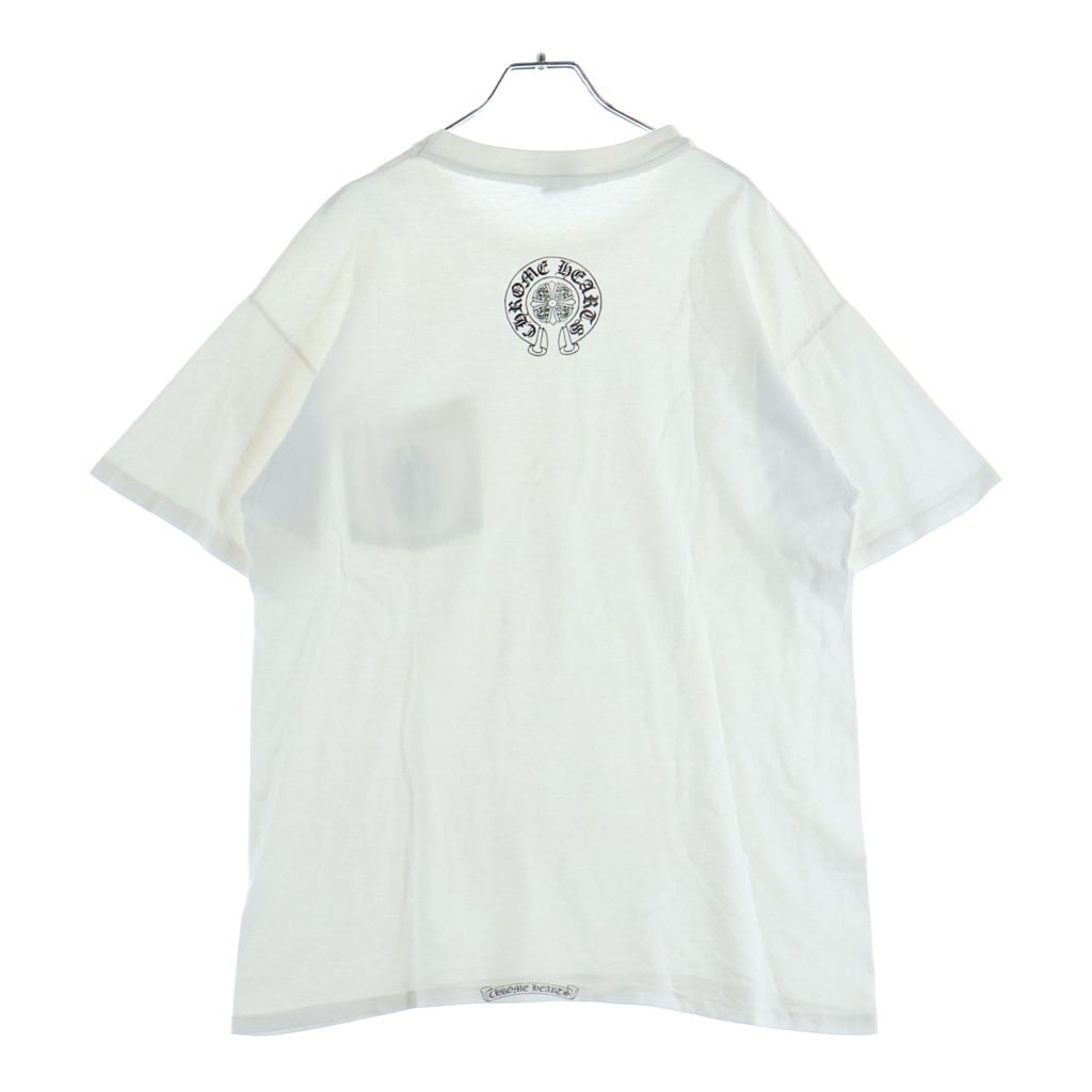 Chrome Hearts Vintage Vine Daga Print Backhorse Shoe Short Sleeve T-Shirt White — view 2