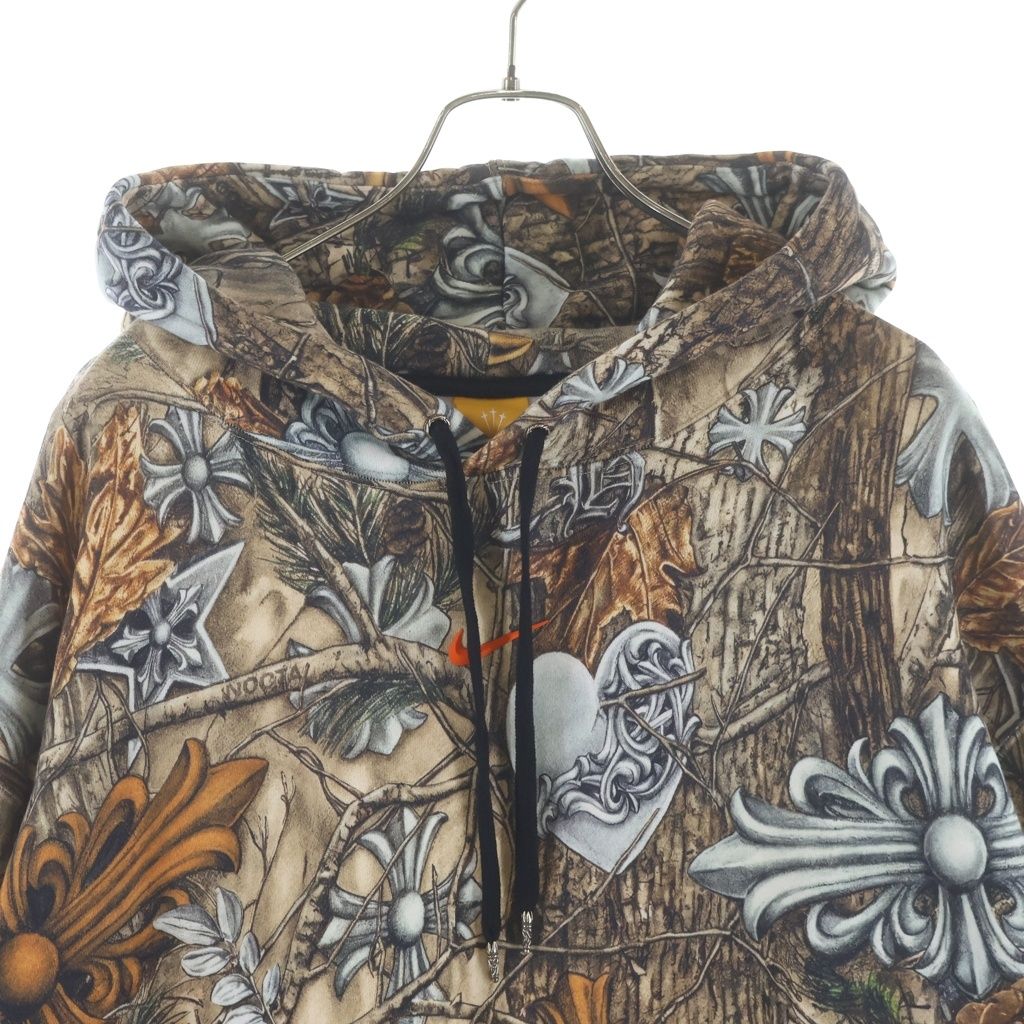 Chrome Hearts Nike Nocta Drake Hoodie Back Shoe Print Pullover Sweatshirt Brown — view 3