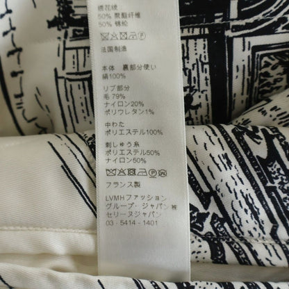 Celine Paris Monaco Landscape Pattern Reversible Jacket Zip Up White Black 38 — view 8