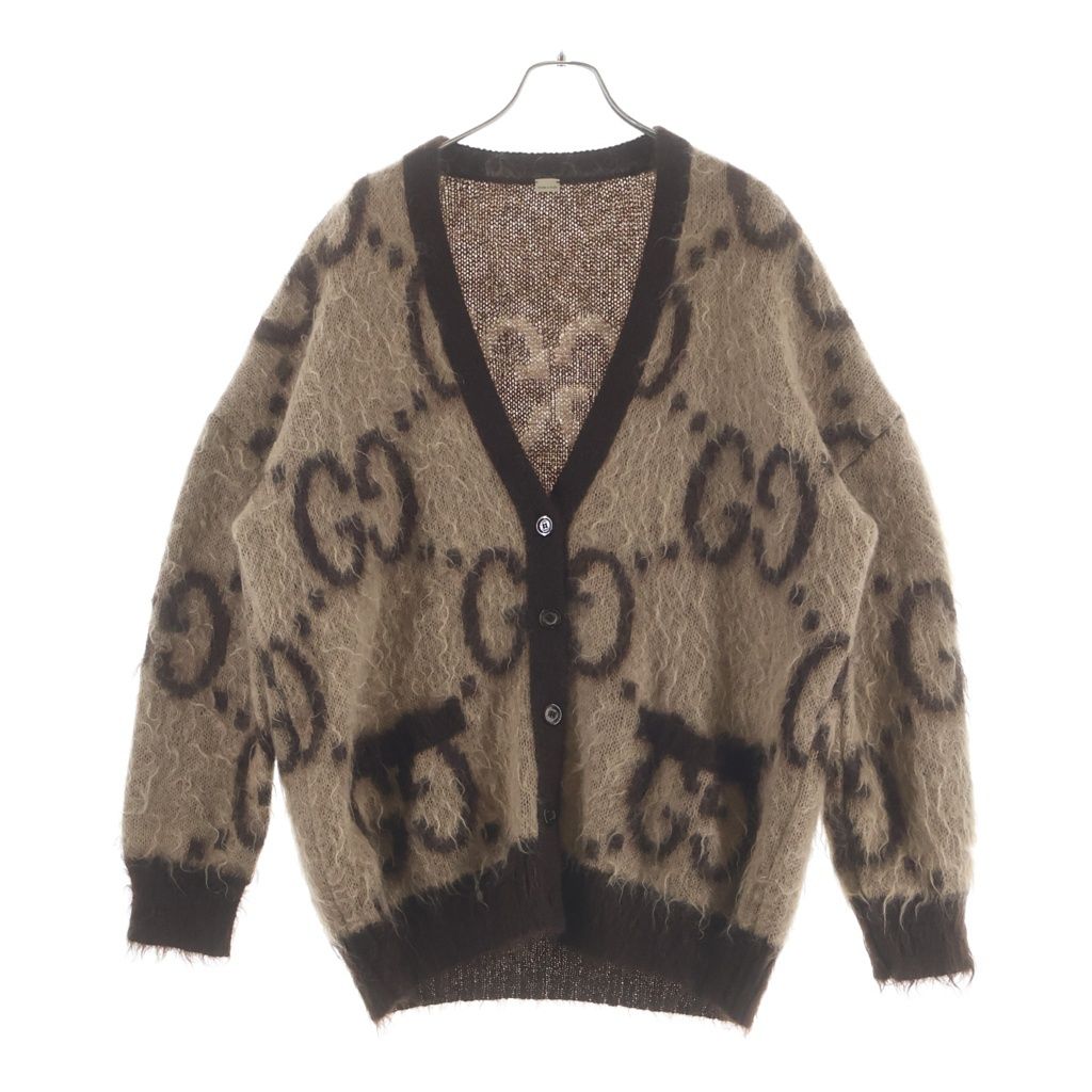 Gucci Reversible GG Mohair Khadigan Brown T-Shirt — view 3