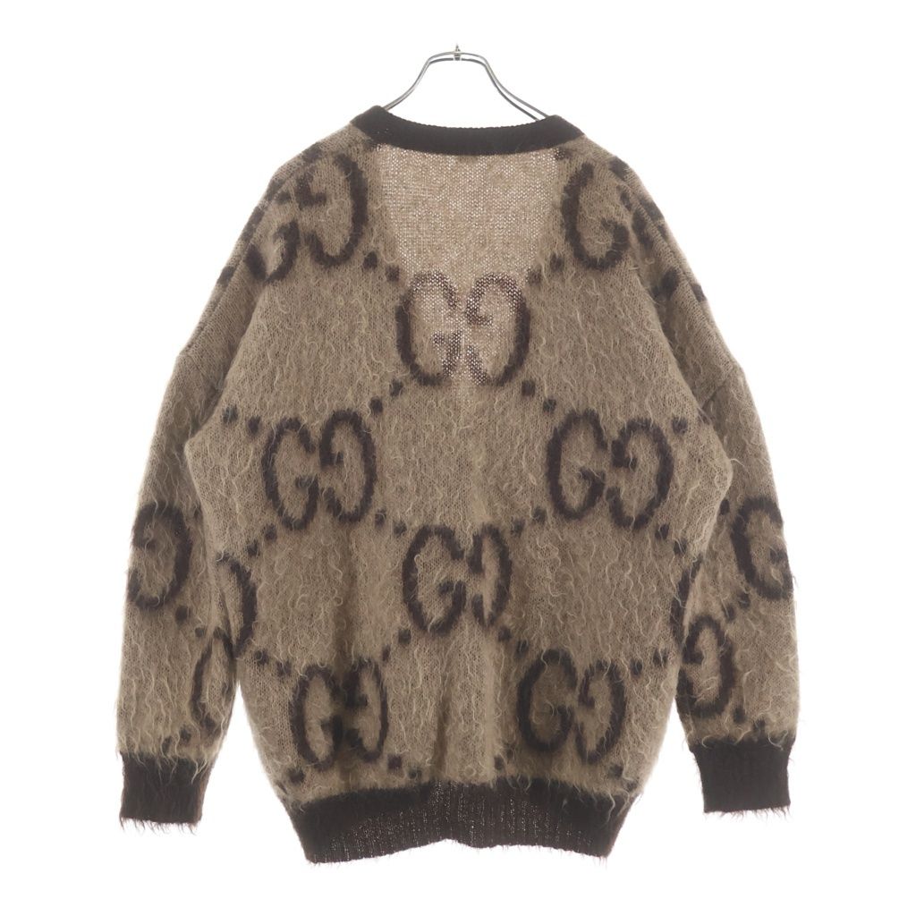 Gucci Reversible GG Mohair Khadigan Brown T-Shirt — view 4