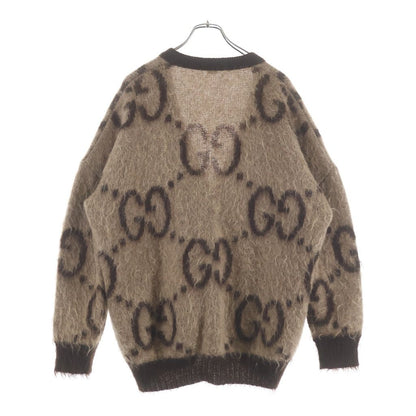 Gucci Reversible GG Mohair Khadigan Brown T-Shirt — view 4