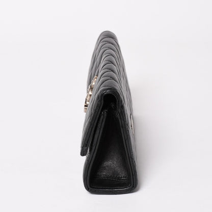Chrome Hearts Dinner Clutch Large Dagger Matelasse Lambskin Black — view 4