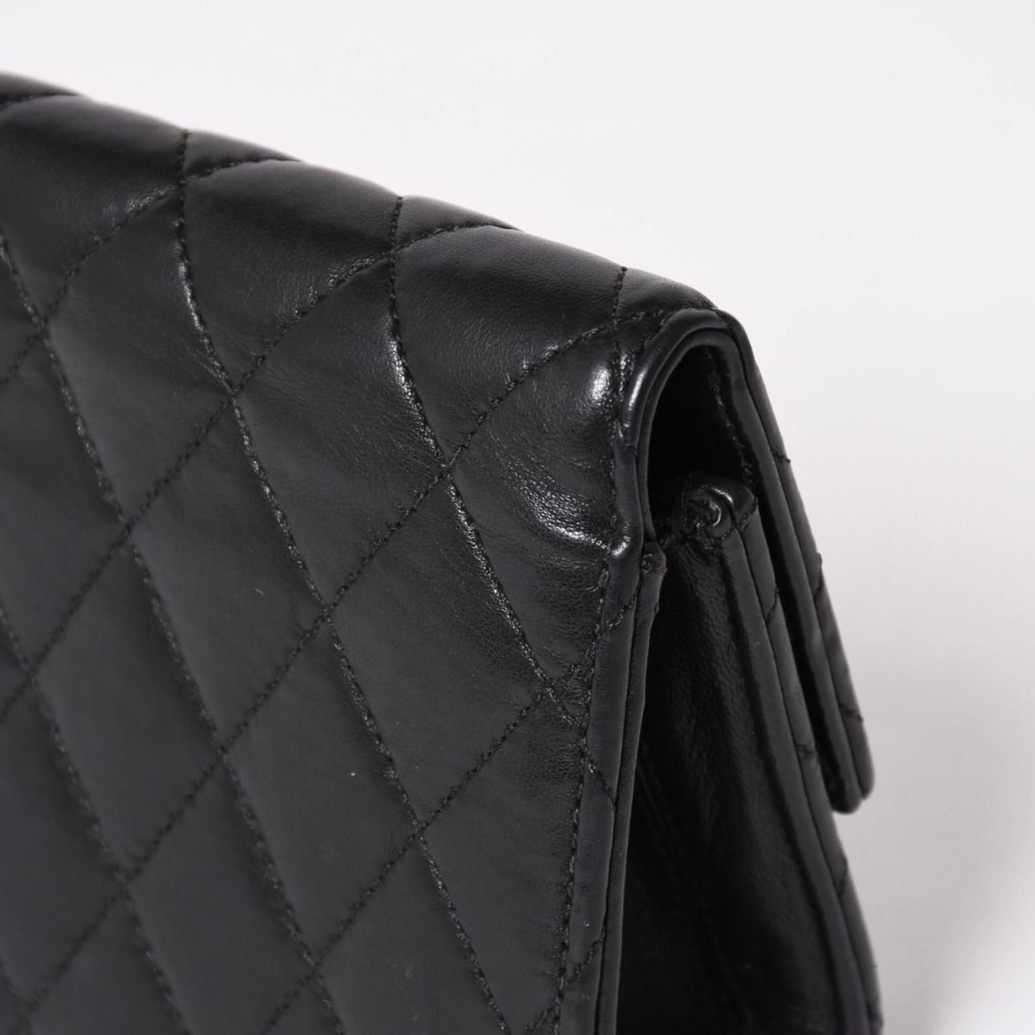 Chrome Hearts Dinner Clutch Large Dagger Matelasse Lambskin Black — view 6
