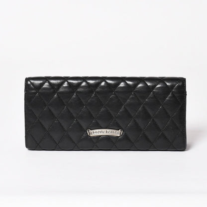 Chrome Hearts Dinner Clutch Large Dagger Matelasse Lambskin Black — view 2