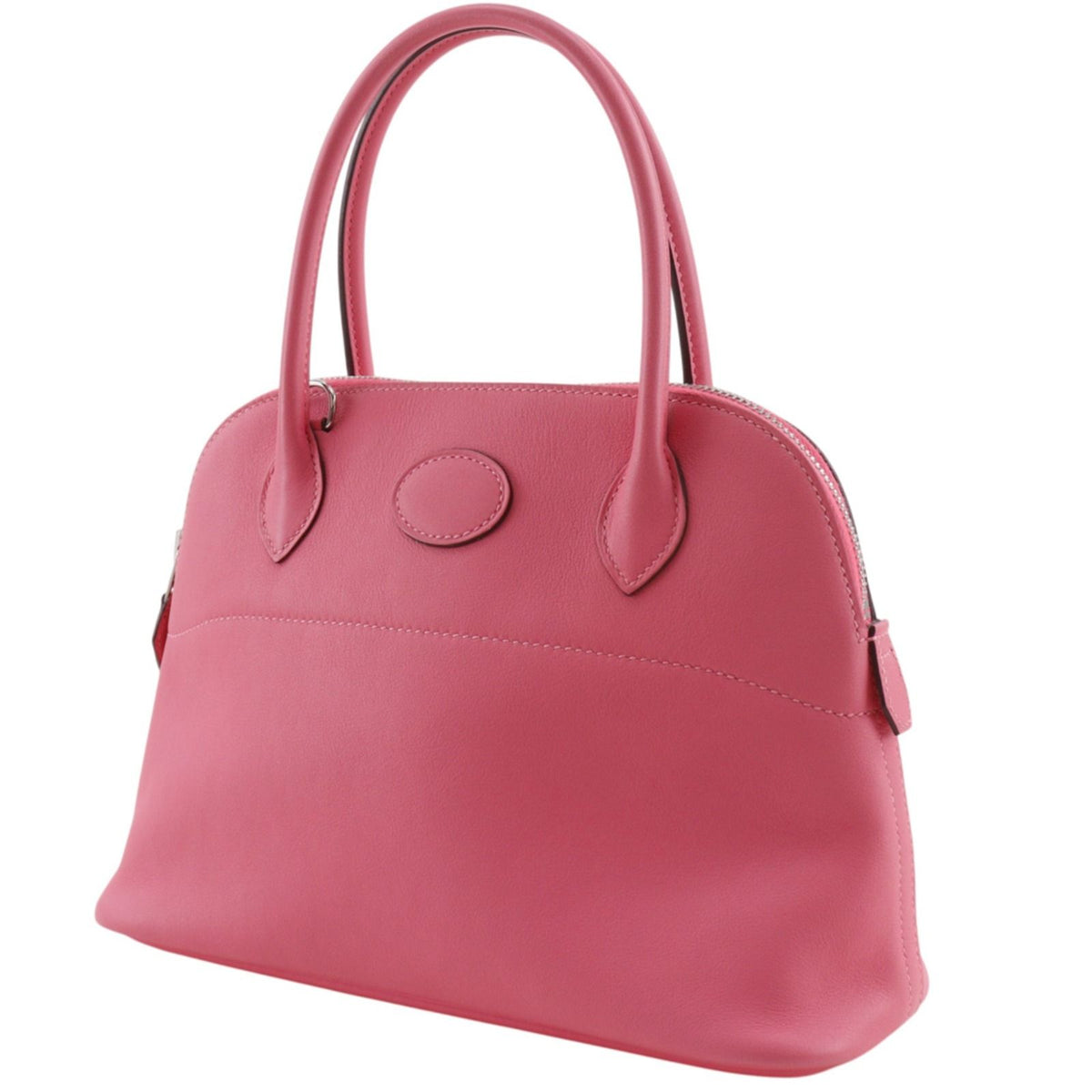 Hermes Bolide 27 2-Way Shoulder Swift Pink Silver Handbag — view 2