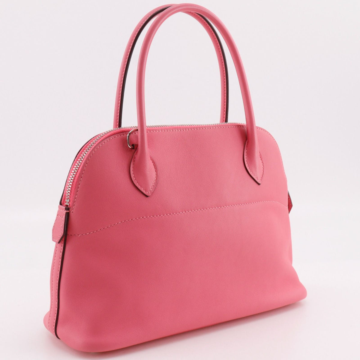 Hermes Bolide 27 2-Way Shoulder Swift Pink Silver Handbag — view 3