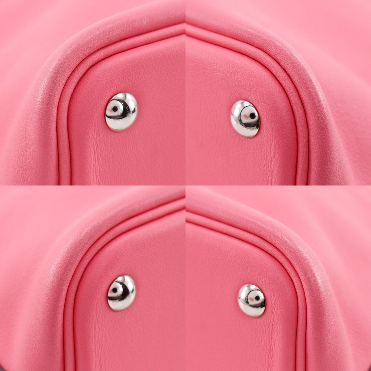 Hermes Bolide 27 2-Way Shoulder Swift Pink Silver Handbag — view 4