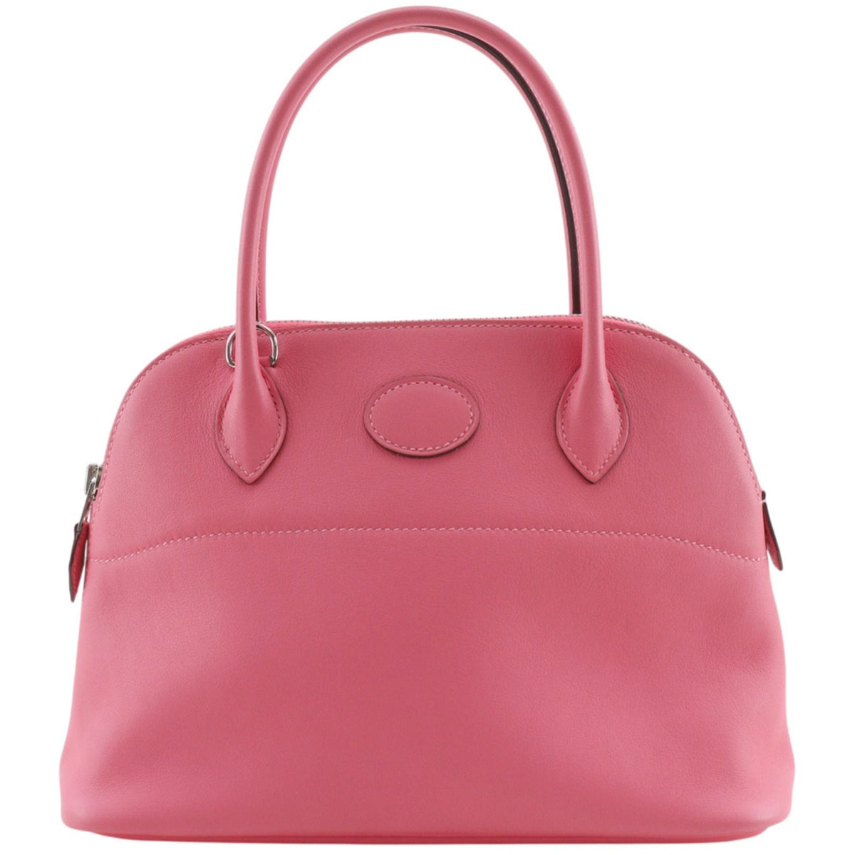Hermes Bolide 27 2-Way Shoulder Swift Pink Silver Handbag