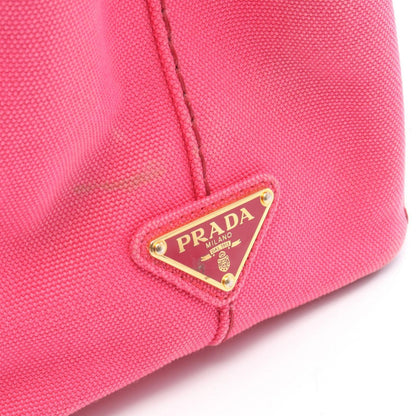 Prada Tote Bag Canapa Mini 2-Way Pink Canvas — view 5